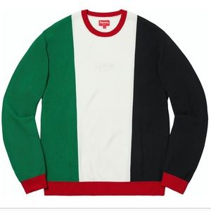 Supreme pique crewneck mens FW 2017 streetwear